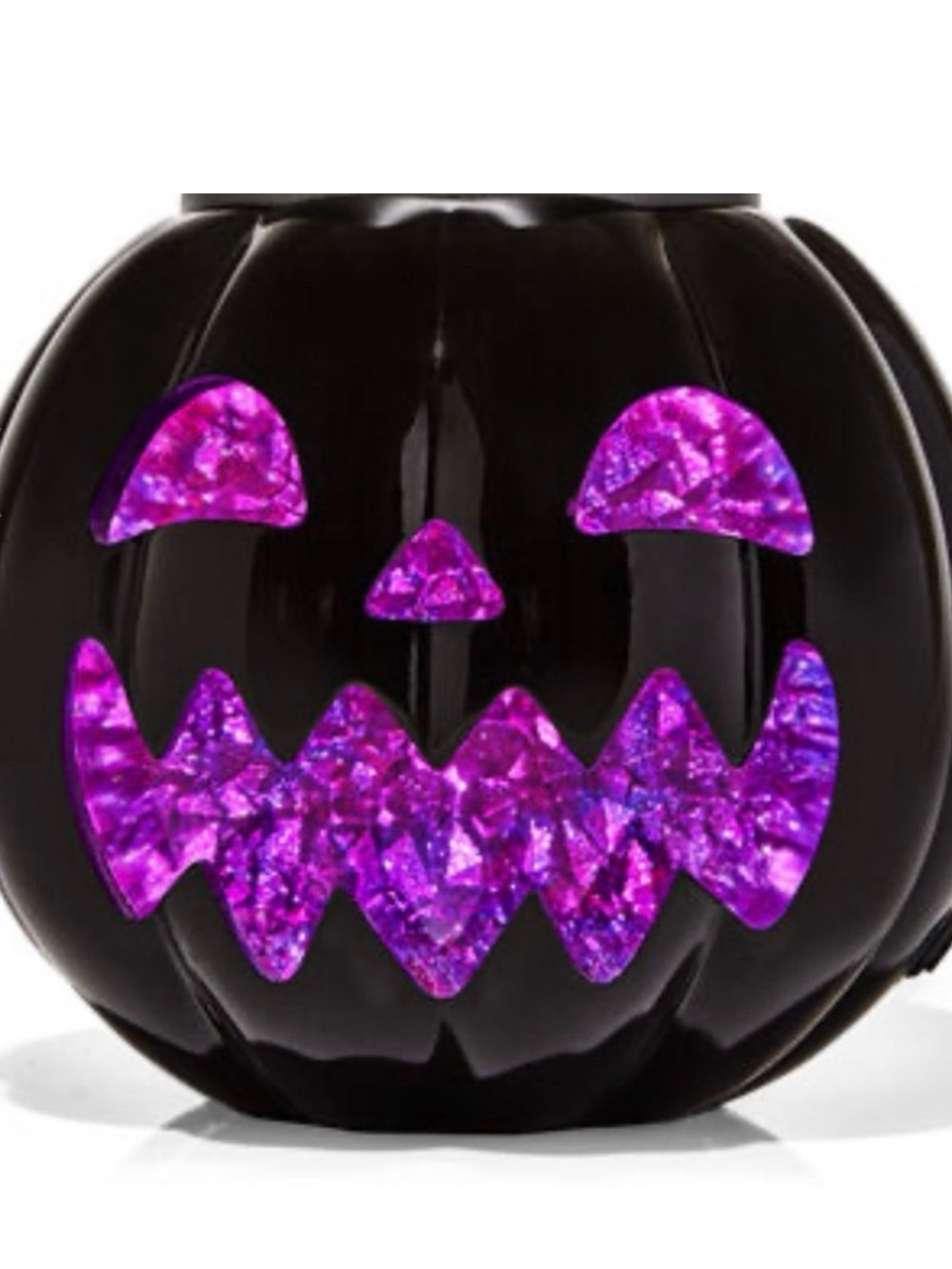 Bath & Body Works Light Up Crystal Pumpkin 3 Wick Candle Holder